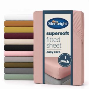 Silentnight Supersoft Blush Fitted Sheet