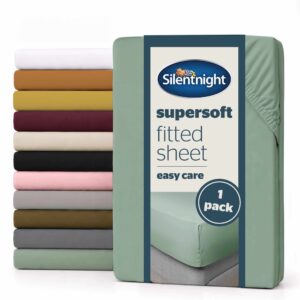 Silentnight Supersoft Sage Fitted Sheet